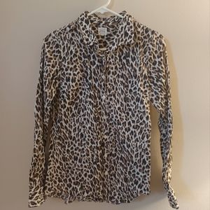 J Crew button down long sleeved blouse